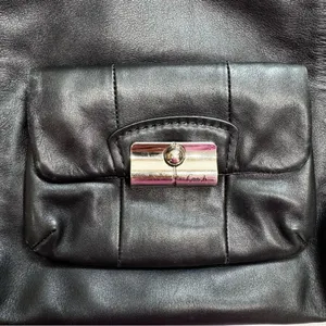 Coach Kristin Convertible Hobo Bag Black Leather Shoulder Bag No. G1076-14783 thumbnail 3