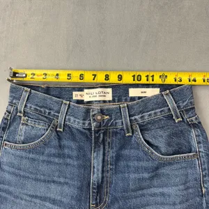 Nili Lotan Salome Wide Leg Jeans 27 Dark Wash High Rise Made in USA Cotton Denim thumbnail 8