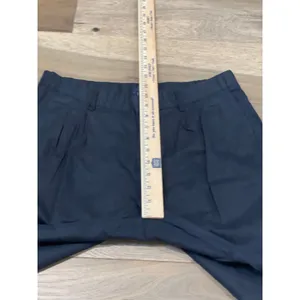 Gap Black Linen‑Cotton Cropped Pants Size M Lightweight thumbnail 3