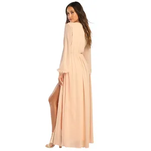 Lulus Wondrous Water Lilies Blush Pink Maxi Dress size Large NWT thumbnail 5