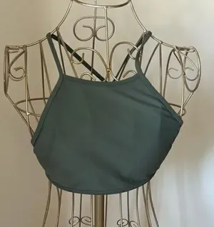 Aerie Padded Crop Top Size S Green thumbnail 1