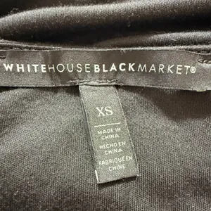 WHITE HOUSE BLACK MARKET Black Lace Sequin‎ Cap Sleeve Boat Neck Top EUC Size XS thumbnail 7