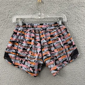 Lululemon Hotty Hot Shorts‎ Low Rise 4" Inversion Multi Black Athletic Women's 4 thumbnail 2