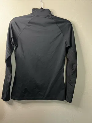 Nike Pro Dri-FIT Tempo Black 1/4 Zip Long Sleeve Running Athletic Top thumbnail 7