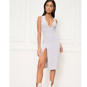 NWT Superdown Aritzia Rayhana High Slit Dress in Lavender thumbnail 2