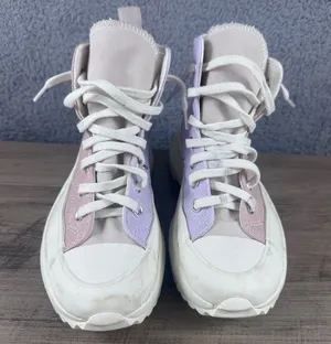 Converse Run Star Hike Womens 5 Lavender Pink Colorblock Platform Sneakers A0158 thumbnail 1