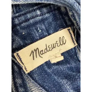 Madewell Adirondack Women's Blue Denim Jeans Shorts Overalls Jumpsuit Romper S thumbnail 3