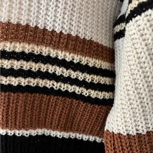 SHEIN Multicolor Striped Knit Sweater Size S thumbnail 5