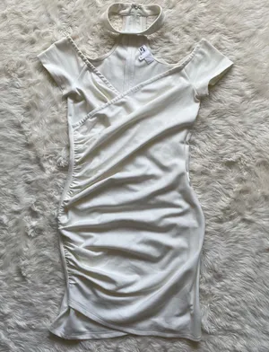 By The Way x Revolve Dress Cordelia Choker Ruched Mini Bodycon in White S thumbnail 4