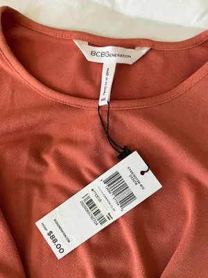 BCBGGeneration Orange Lace Up Mini Dress thumbnail 6
