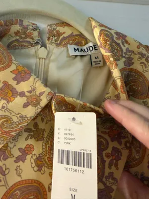 Maude Feather Trim Tank Top Blouse NWT thumbnail 2