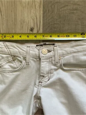 Y2K Rock & Republic low rise Cosbie brew white straight jeans size 24 thumbnail 11