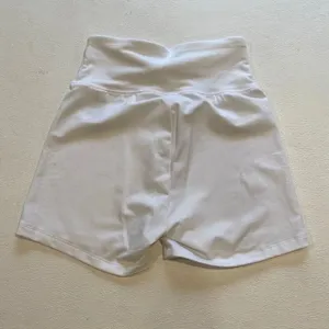 American Eagle White High Waisted Biker Shorts XS Stretch Active Lounge thumbnail 2