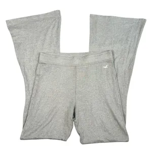 Hollister Flare Yoga Pants Womens Small Short Gray Heathered Stretch Lounge thumbnail 3