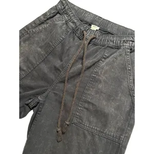 Aerie Acid Washed Joggers Distressed Charcoal w/ drawstring, Small NWOT (E9) thumbnail 3