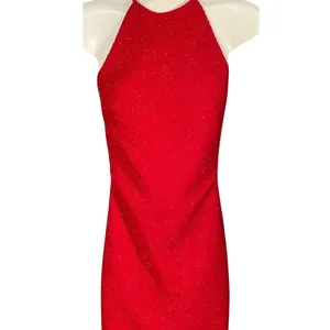 Jovani NWT Sz.00 Red Glitter Knit Backless Bodycon Party Formal Cocktail Dress thumbnail 14