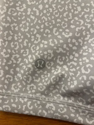 Women's Athletic Shorts Leopard Women's Athletic Shorts Leopard Print Grey White thumbnail 3