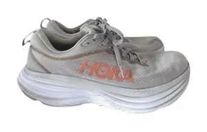 Hoka Bondi 8 Womens 10.5B Harbor Mist Lunar Rock Max Cushion Running Shoes thumbnail 1