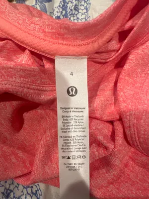 Pink Fitted Lululemon Tank Racerback Top thumbnail 2
