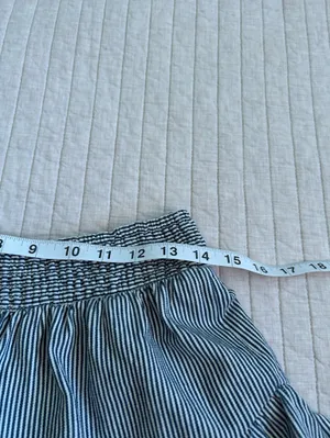 American eagle coastal western striped tiered mini skirt skort M pull on thumbnail 2