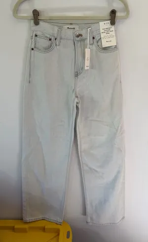 Madewell Light Wash the perfect vintage Wide Leg crop Jeans 23 thumbnail 1