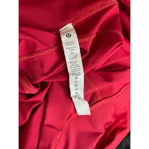 Lululemon Fast and Free 7/8 Leggings Pants Pockets Running Dark Red Womens 16 thumbnail 13