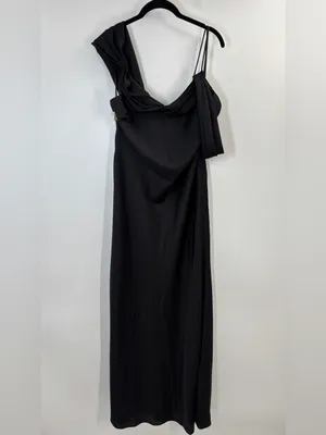 Fame and Partners Francois Black Maxi Formal Gown thumbnail 7