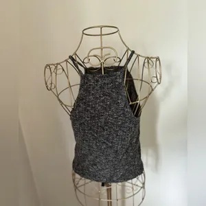 Abercrombie & Fitch Marled Knit High Neck Halter Tank Top Size M thumbnail 9
