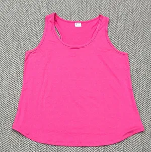 Vibrant Pink Sleeveless Tank Top thumbnail 1