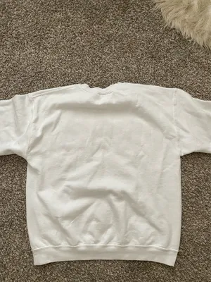 Zeta Embroidered Crewneck White Size L thumbnail 3