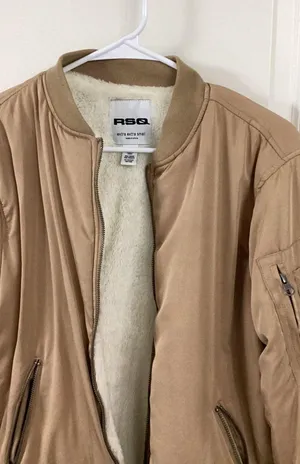 RSQ Nylon Bomber Jacket With Fleece Inside thumbnail 3