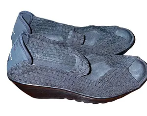 Skechers Walking Platform Slip on Mary Jane Open Toe Shoes Black size 8.5 thumbnail 8