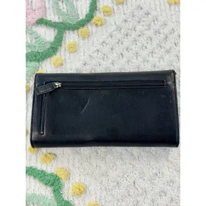 Esprit Black Pebbled Trifold Wallet with ID Window and Logo Plaque‎ thumbnail 2