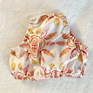 Hill House Seashell Bikini Bottom Womens Size XS White Orange Coastal Beach Swim thumbnail 3
