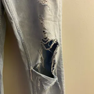 Abercrombie Womens Annie Girlfriend High Rise Distressed Jeans 29 30x26 thumbnail 4