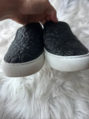 Tory Burch Quilted Slip-On Shoes size 7.5 women’s sneakers comfy black white thumbnail 6