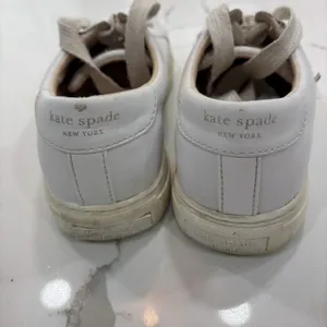Kate Spade Sneakers Womens Size 6 Fez White Athletic Shoes LOGO New York thumbnail 4