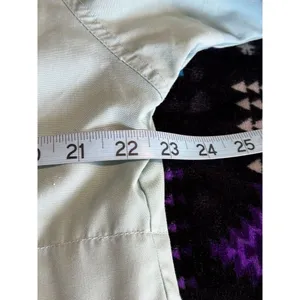 Izzy Sport Mint Green Snap Up‎ Rain Jacket Collar Cord/Toggle Size Large thumbnail 6