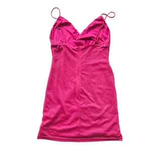 Superdown Sydney Glitter Mini Dress Hot‎ Pink Cami Straps Bodycon Party Size M thumbnail 5