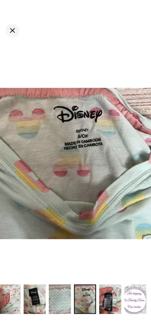 Disney 2 Piece Rainbow Mickey Print Summer Pajama Set in Aqua Mint. EUC. Stretchy and super soft. Short sleeve top with shorts. Oversized fit on top. Top: 21” bust 21.5” long. Pants: 13-17” waist 10.5” rise 4.5” inseam LGBTQIAS+ thumbnail 7