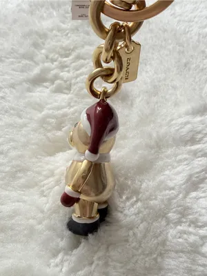 Coach Santa 3D Bear Bag Charm NWOT thumbnail 10