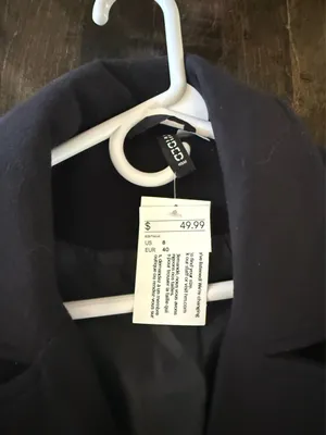 H&M Black Peacoat thumbnail 2
