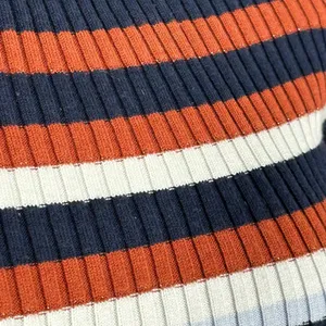 Bar III Striped Ribbed Bell Sleeve Sweater Medium Metallic Knit thumbnail 14