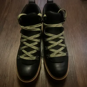 Timberland Women's Mid Lace Boot Black Size 8.5 M Stone Street Full Grain thumbnail 8