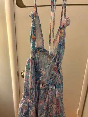 Halter Neck Ruffle Dress Multiple Size XS thumbnail 2
