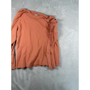 Sundance Catalog Orange Embroidered Sweatshirt Size M Boho Western Beachy thumbnail 9