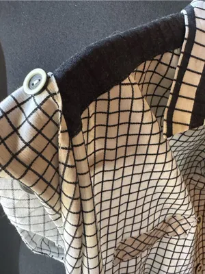 Handmade Classic Black & White Check Collared Day Dress thumbnail 8