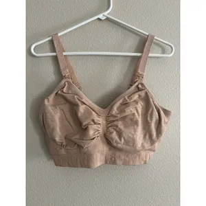 Kindred Bravely Sublime Hands Free Pumping Nursing‎ Bra Tan Large Busty Fit thumbnail 2