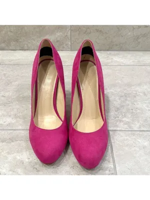 Marc Fisher Pink Faux Suede Heels size 9.5 thumbnail 7