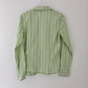 Eddie Bauer green striped button up shirt thumbnail 4